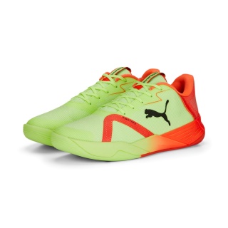 Puma Halowe buty do tenisa Accelerate Turbo Nitro II żółto/czerwone męskie